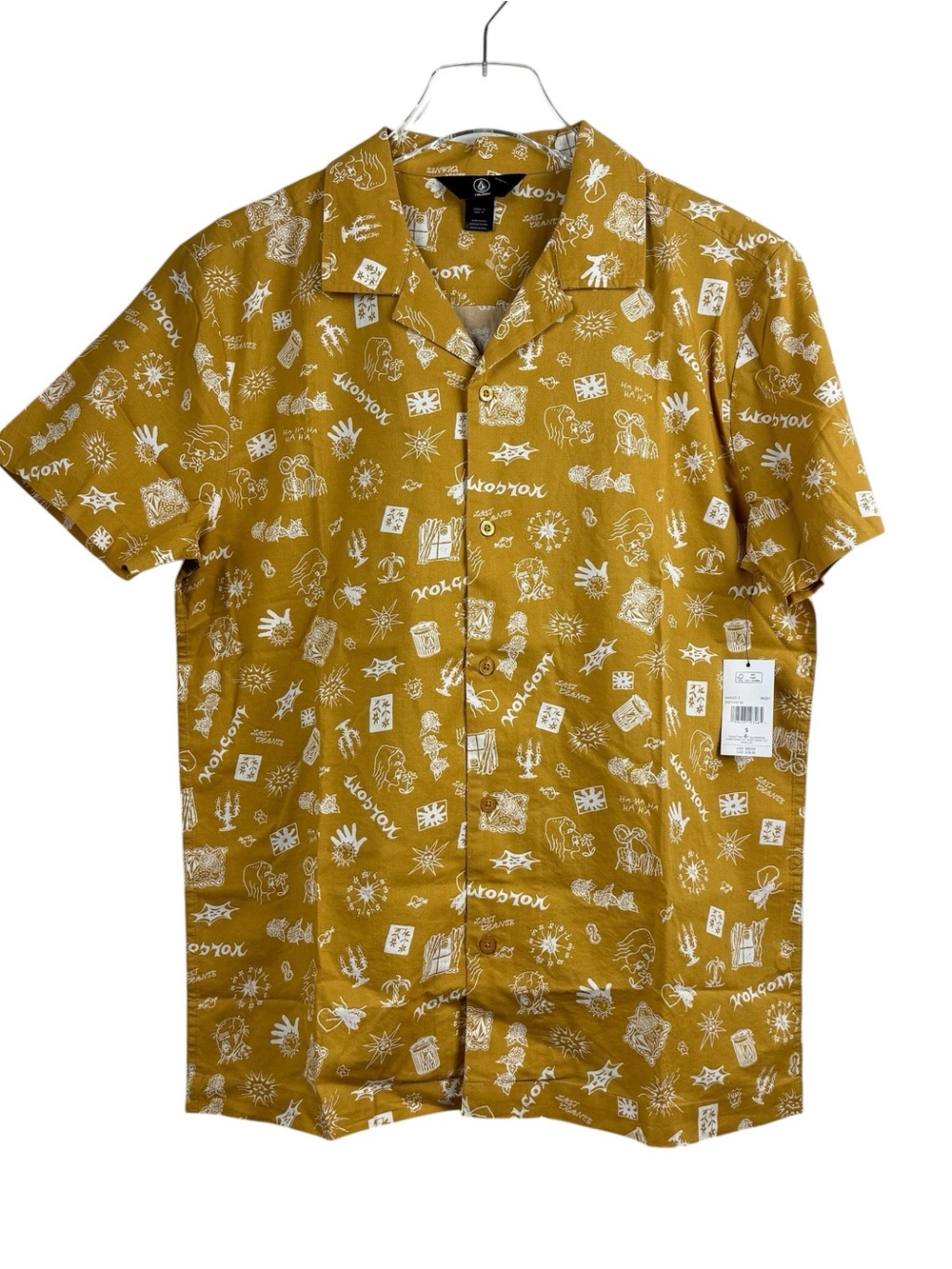 Volcom  Sketchy Button Up Shirt NWT Men’s Size S MSRP $60